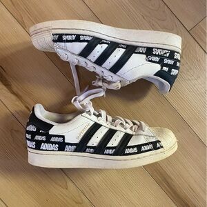 Adidas Originals Superstar Men's Black And White Casual Shoes Size 7